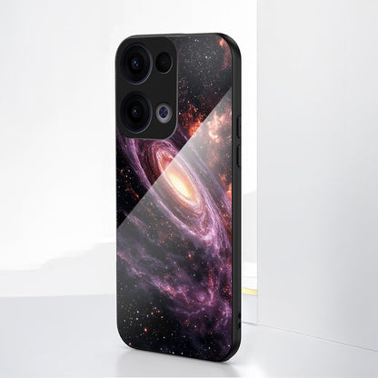 Oppo Reno 13 5G Premium Acrylic Shockproof Glass Back Case (Orbit Shield)