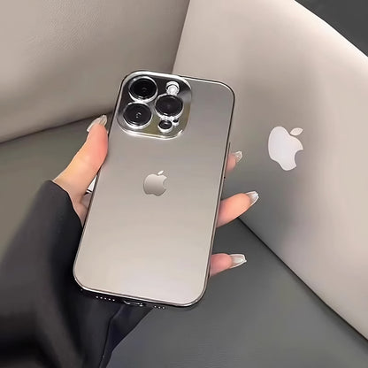 Sleek Titanium-Finish iPhone Case