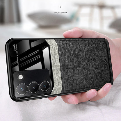 Vivo Y200e 5G Premium Leather Lens Protective Case
