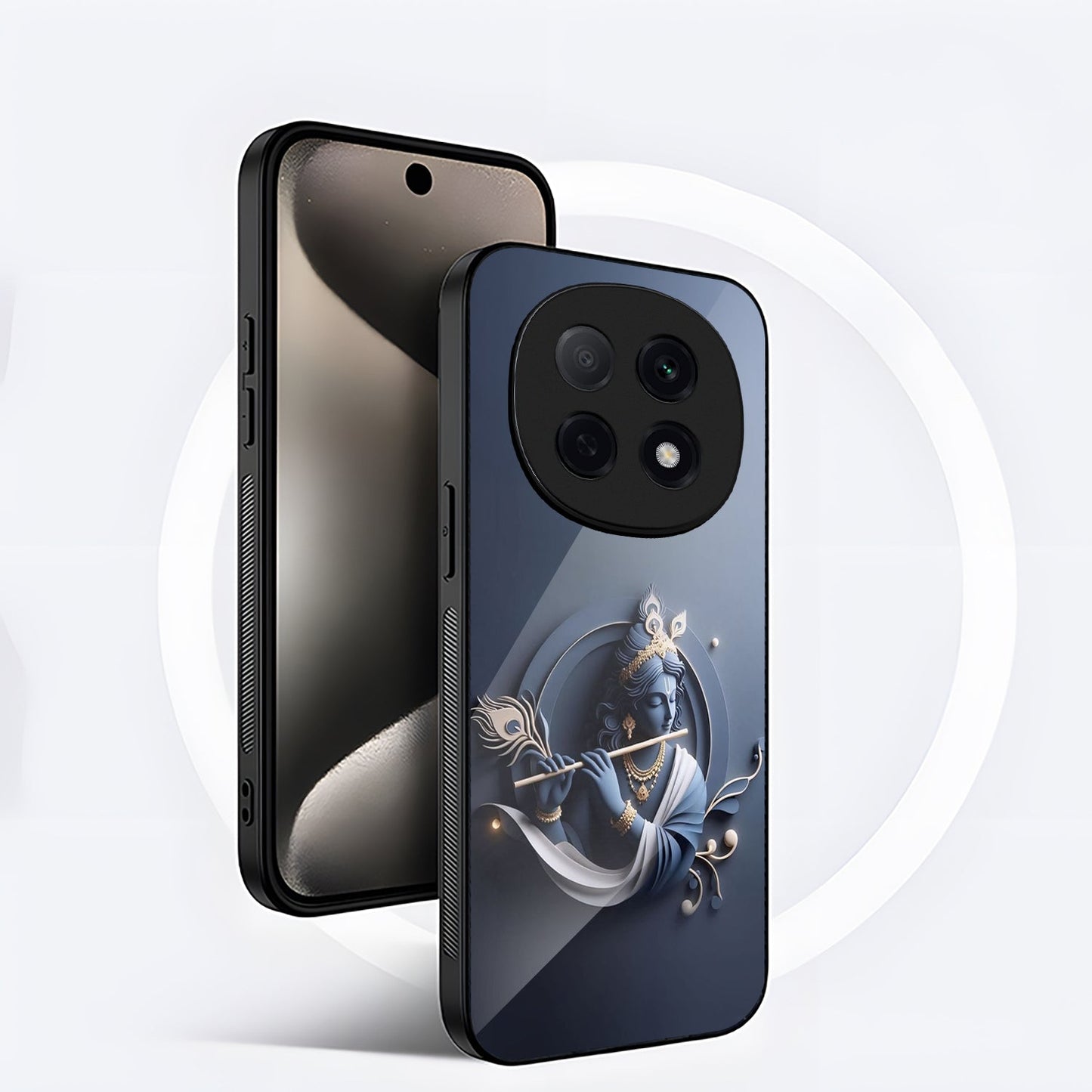 OPPO F29 Pro 5G Premium Acrylic Shockproof Glass Back Case (Krishna)