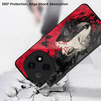 OPPO F29 Pro 5G Premium Acrylic Shockproof Glass Back Case (Shadow & Flame)
