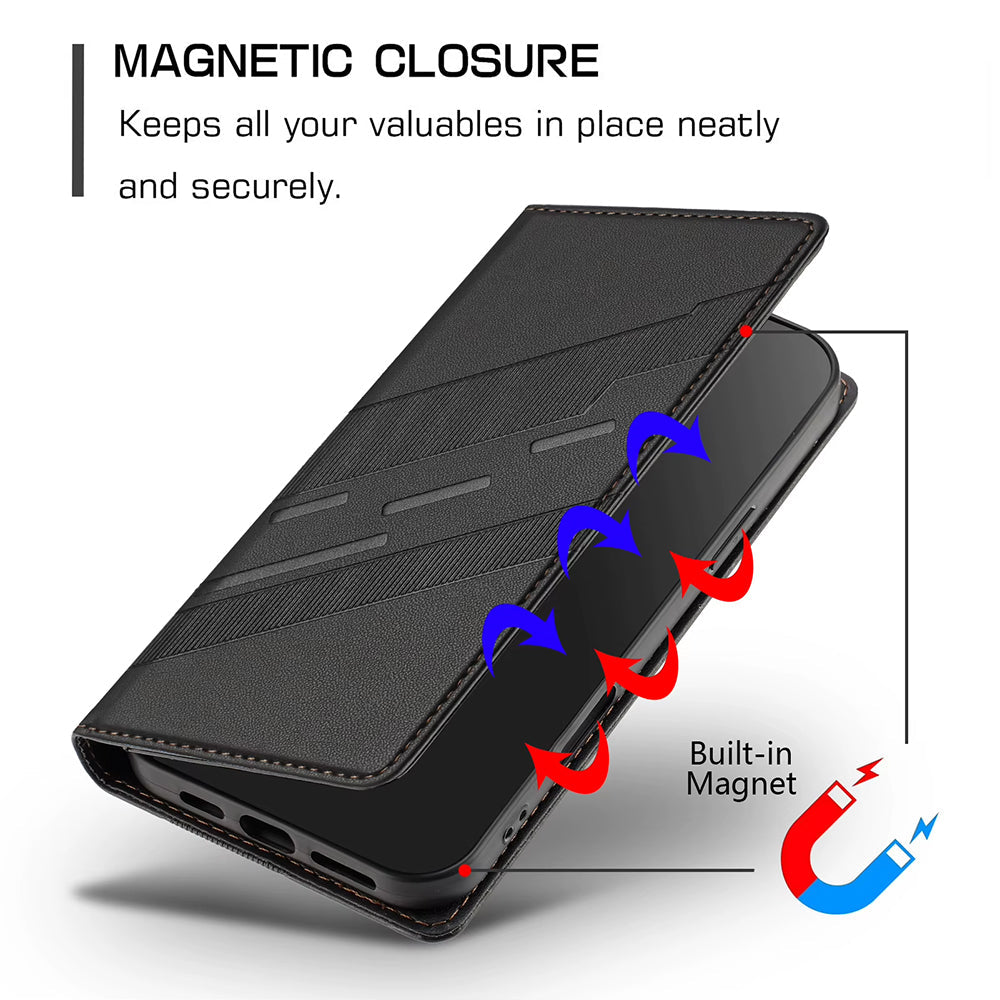 Full-body protective magnetic wallet case for Oppo F27 Pro+ 5G