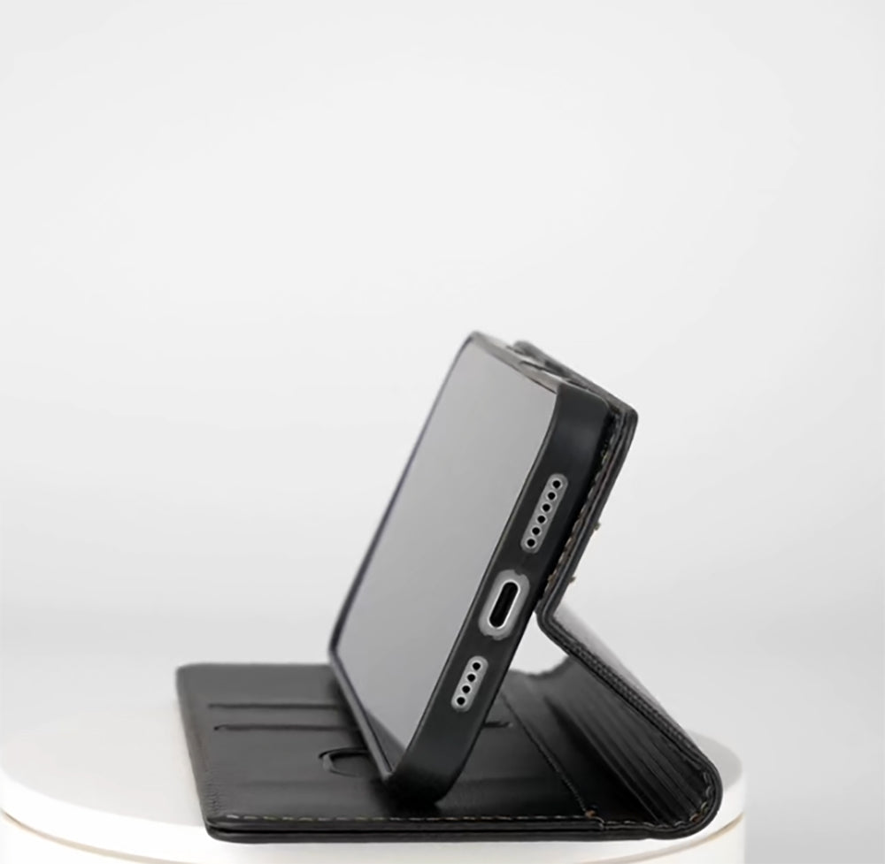 Vintage-style PU leather flip case for Oppo Reno13 5G