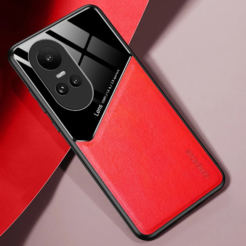 Oppo Reno 10 5G  luxury Generous® Leather Protective Back Case