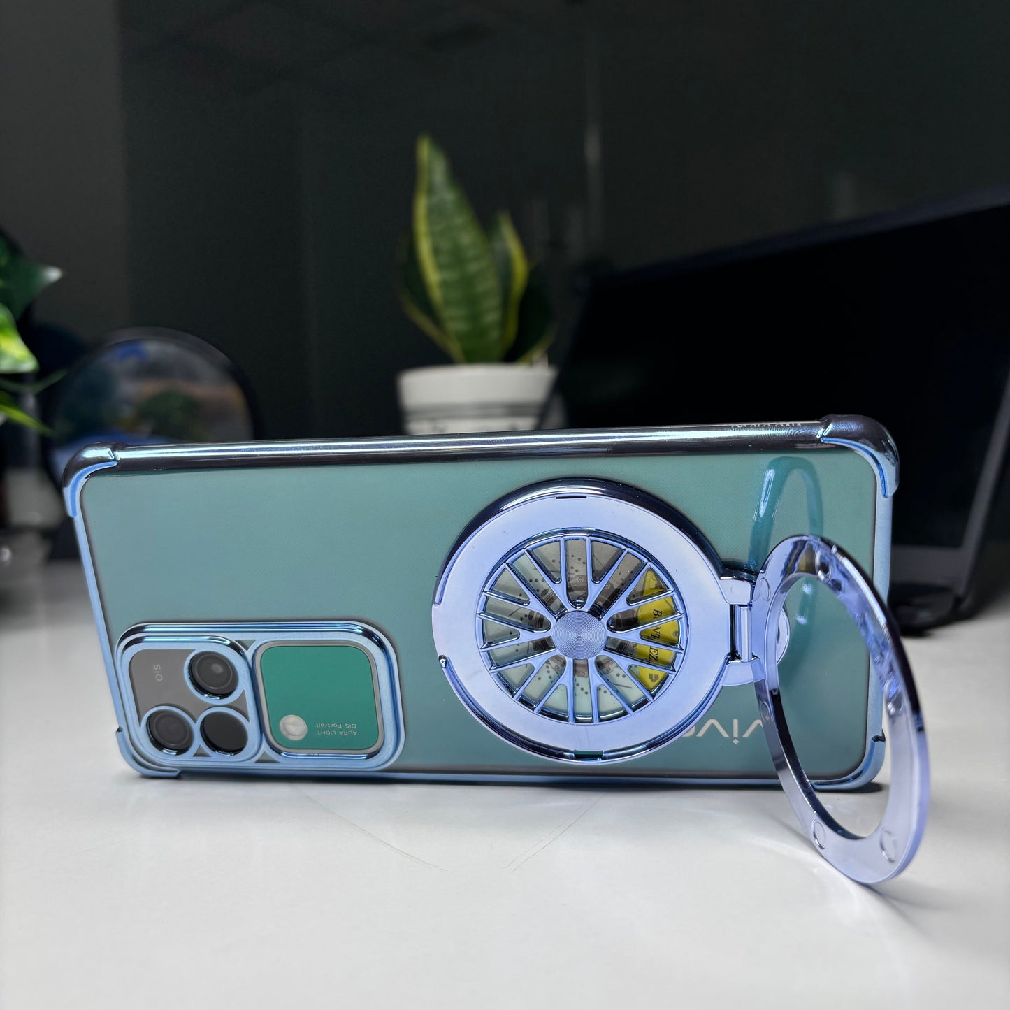 Vivo V30 Pro 5G Premium Stress Buster Wheel Rotating Shockproof Airbags Case