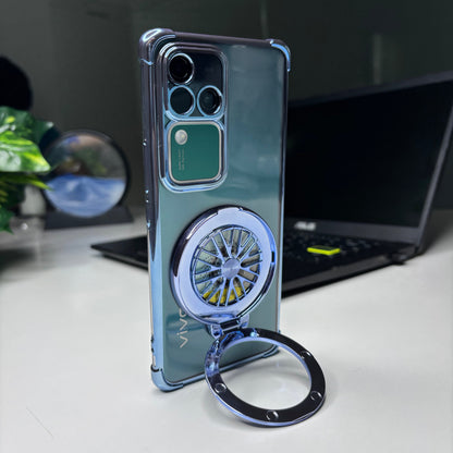 Vivo V30 Pro 5G Premium Stress Buster Wheel Rotating Shockproof Airbags Case