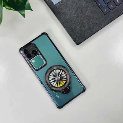 Vivo V30 Pro 5G Premium Stress Buster Wheel Rotating Shockproof Airbags Case