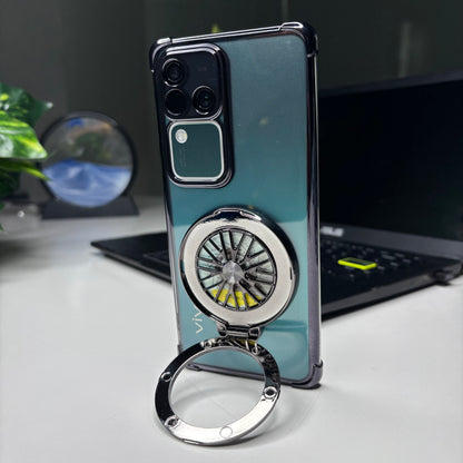 Vivo V30 Pro 5G Premium Stress Buster Wheel Rotating Shockproof Airbags Case