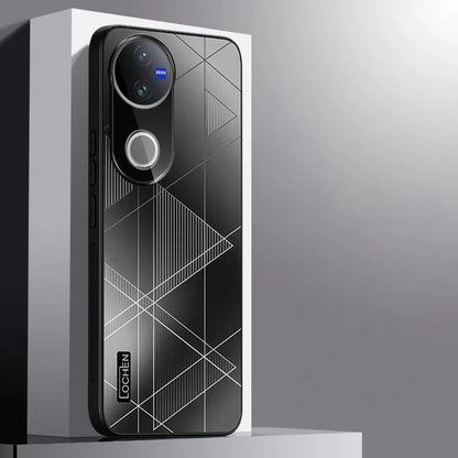 Vivo V50 5G Triangle Pattern Matte Back Shockproof Case