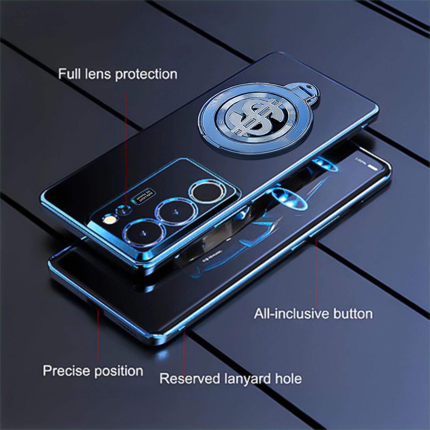 Vivo Y300 5G Electroplating Dollar Case