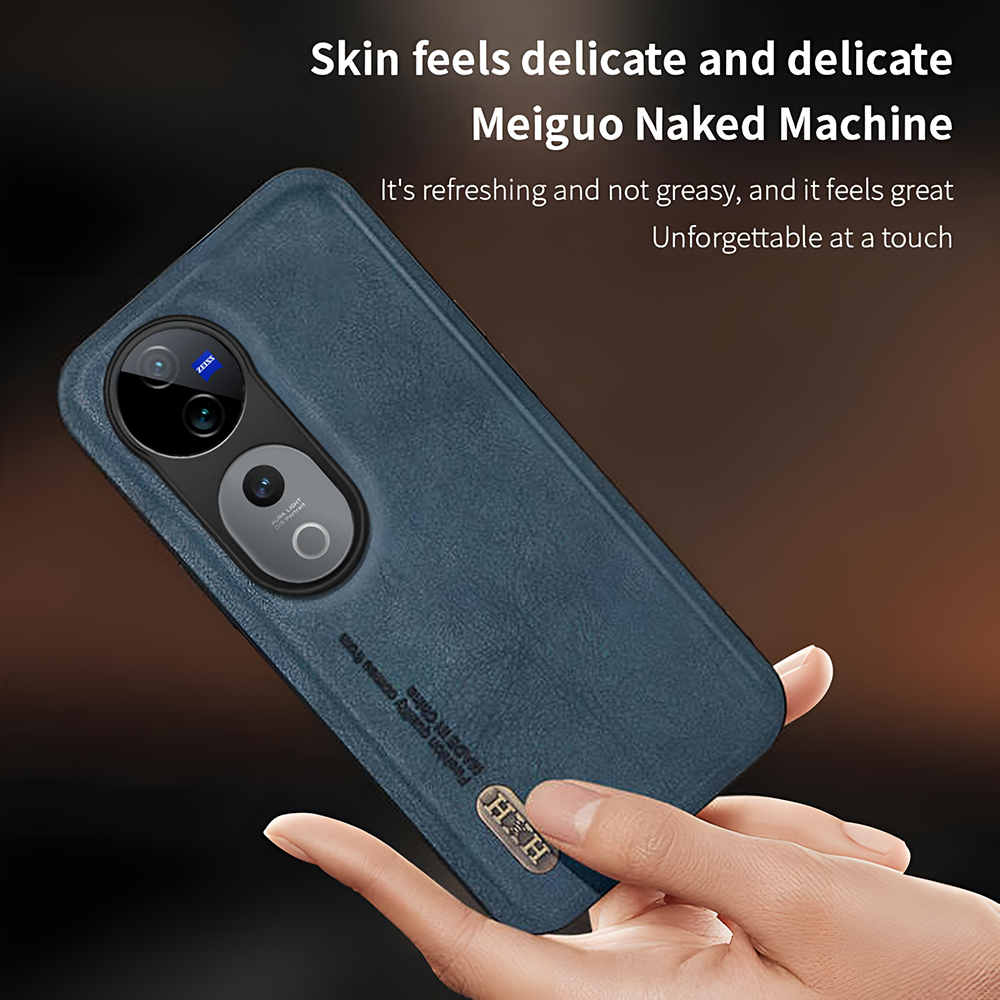 Vivo V40 Pro Skin Feel Shockproof Magnetic Phone PU Leather Case