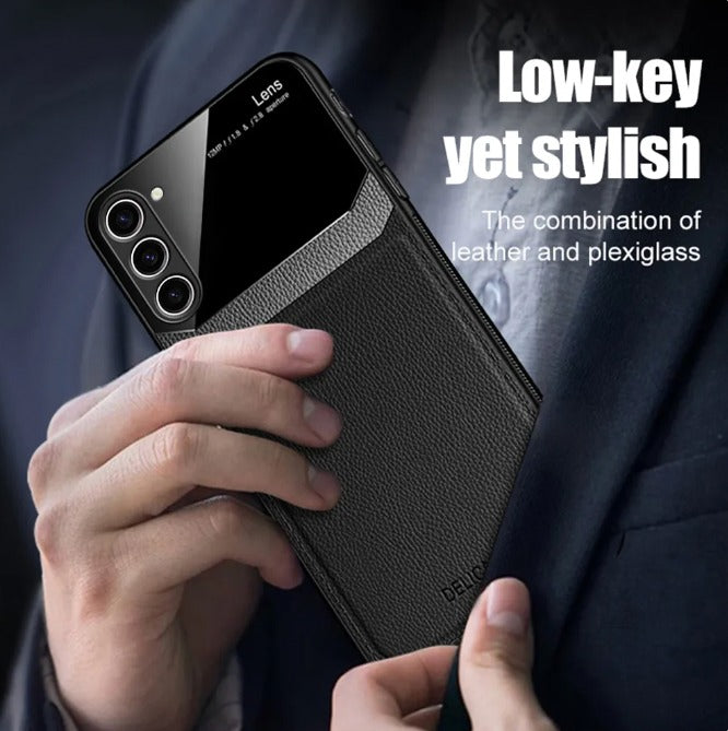 Samsung Galaxy A54 5G Premium Leather Lens Protective Case