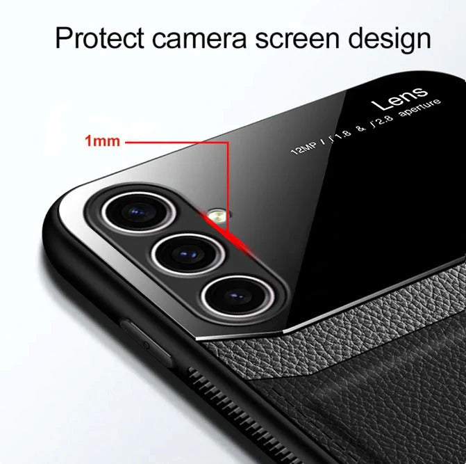 Samsung Galaxy S23 FE 5G Premium Leather Lens Protective Case