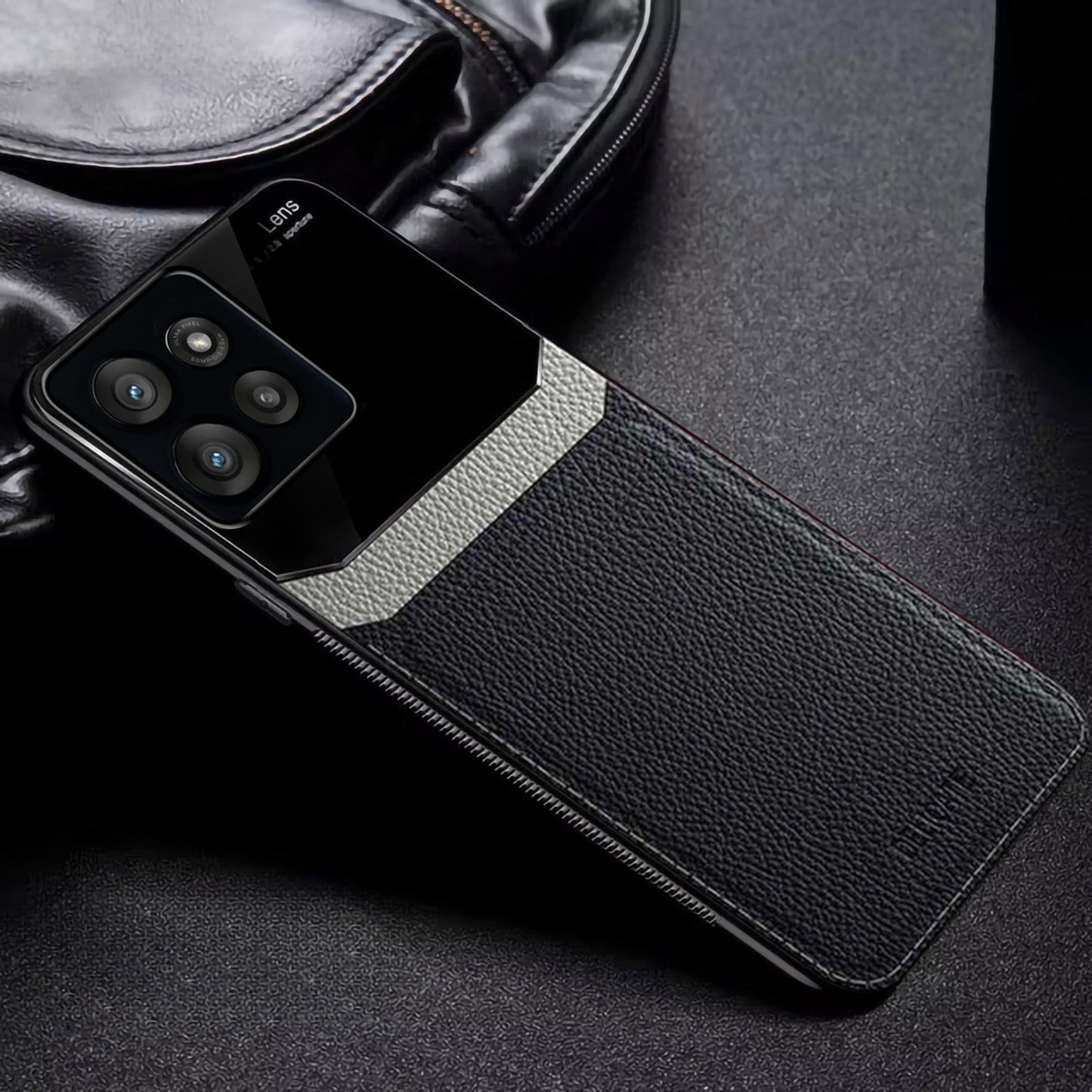 Motorola Edge 60 Fusion 5G Premium Leather Lens Protective Case