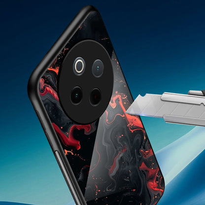 Vivo T4 5G Premium Acrylic Shockproof Glass Back Case (Ashen Fire)