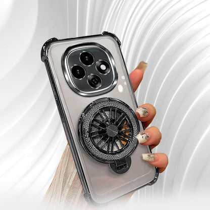 Oppo F31 Pro Premium Stress Buster Wheel Rotating Shockproof Airbags Case